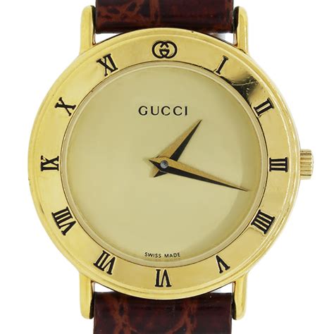 gucci watch vintage gold|Gucci old model watches.